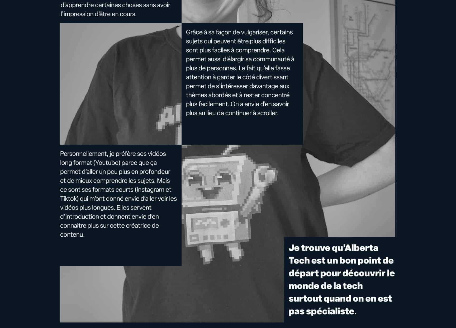 exemple d'un essai de design pour la page concernant mon avis dans Figma