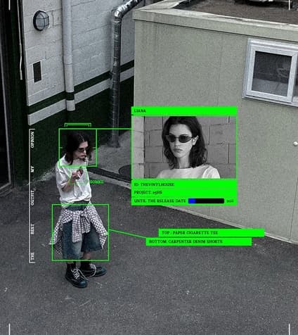exemple de mise en page comme un robot analyse une image dans les films