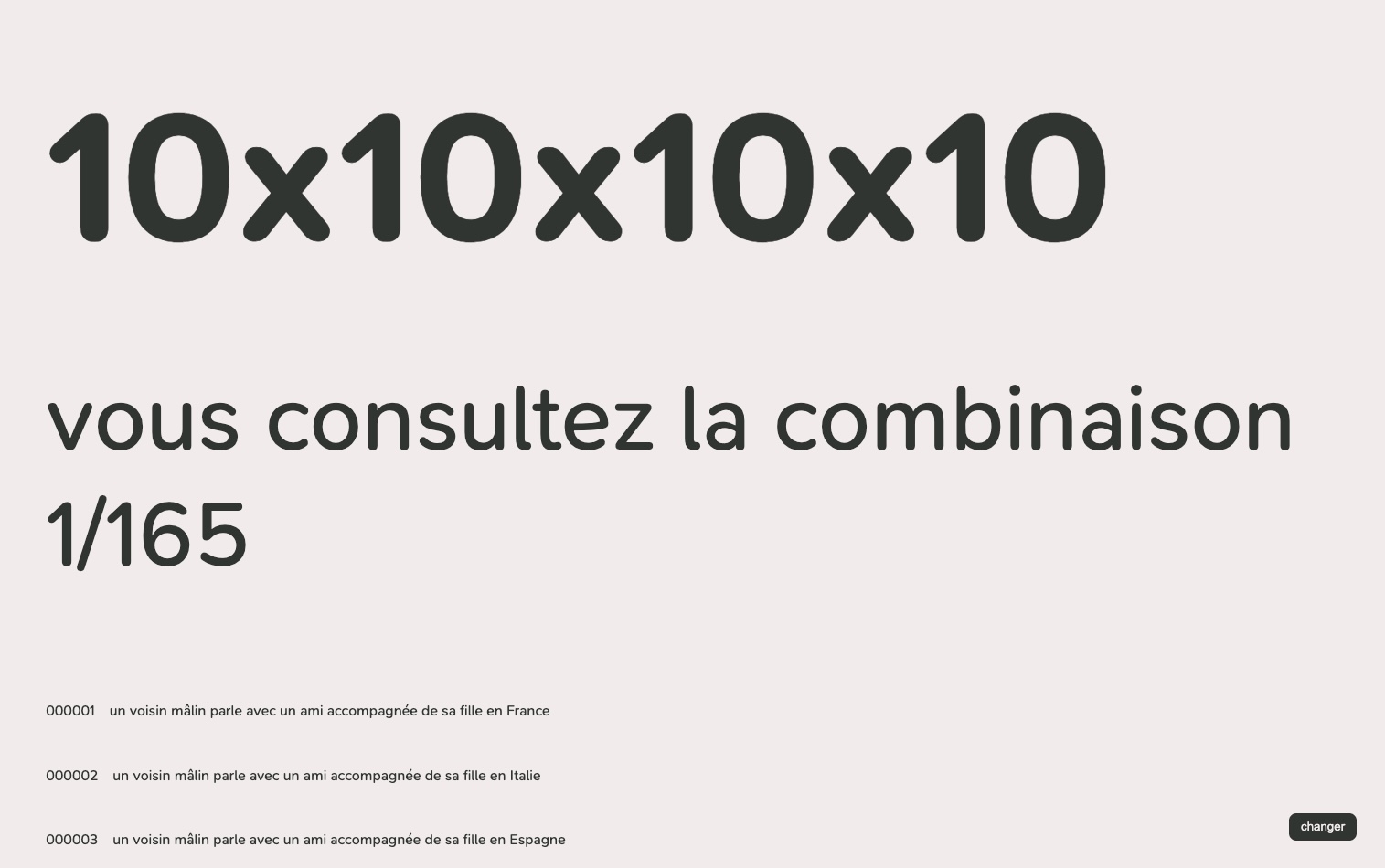 capture d'écran du troisième exercice des phrases