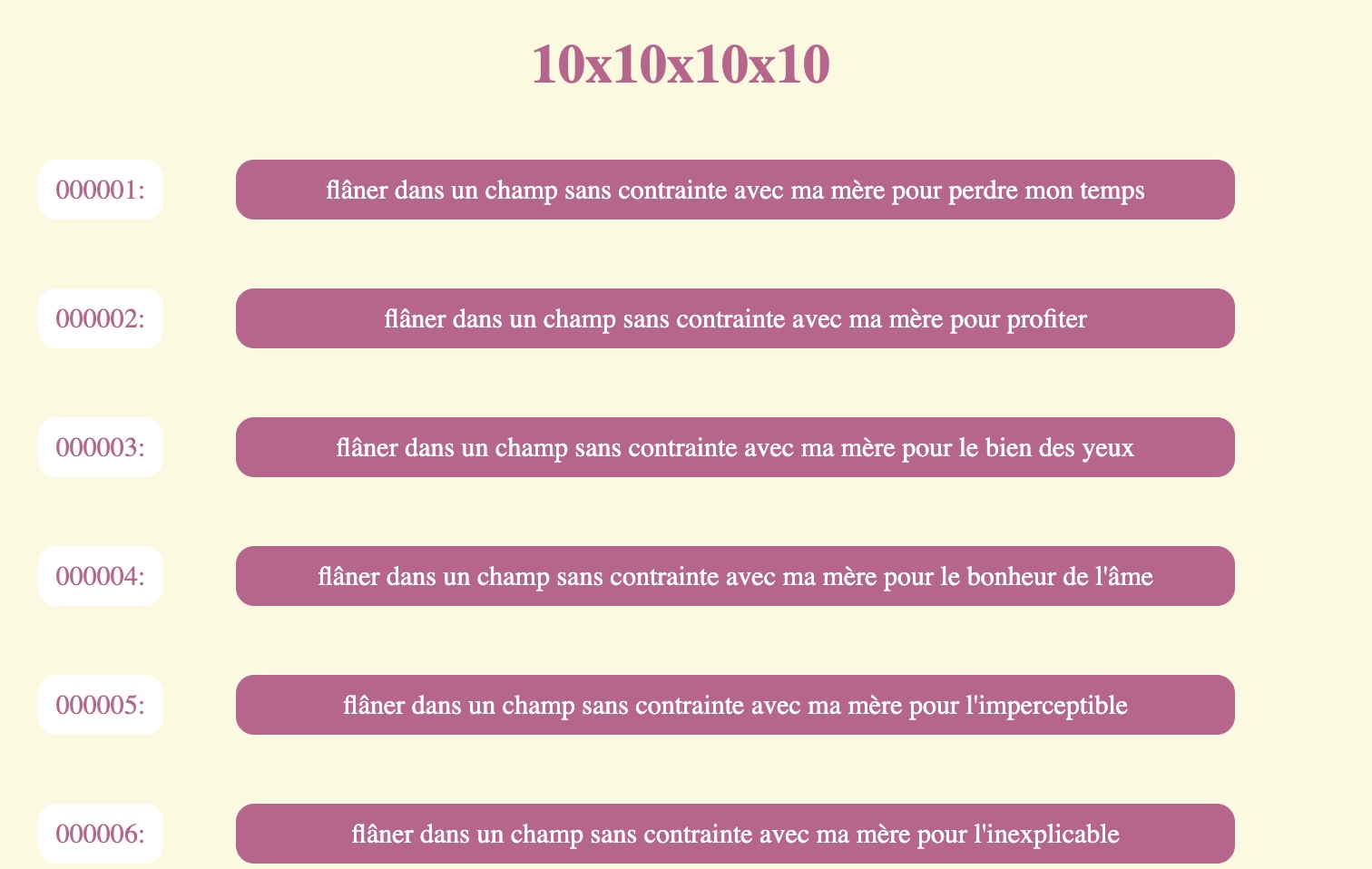 capture d'écran du deuxième exercice des phrases