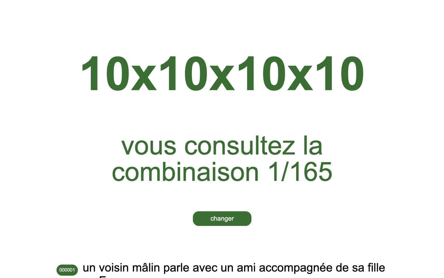 capture d'écran du troisième exercice des phrases